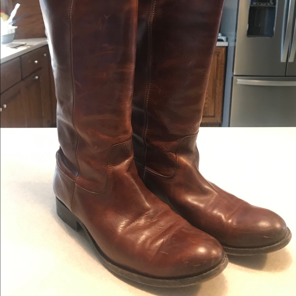 Frye Melissa Leather Riding Boots Size 9